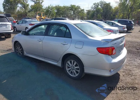 2009 Toyota Corolla S из США, поврежденный, VIN 2T1BU40E29C122717